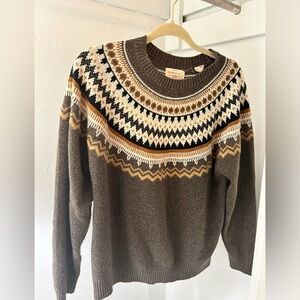 Gray detailed sweater